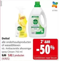 Dettol - alles onderhoudsproducten of wasadditieven vb.: Antibacteriële allesreiniger spray Citroen 750 ml
