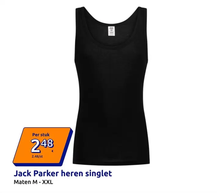 Jack Parker heren singlet