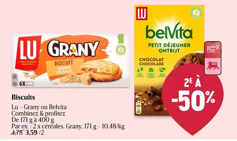 De - Biscuits Lu - Grany ou Belvita