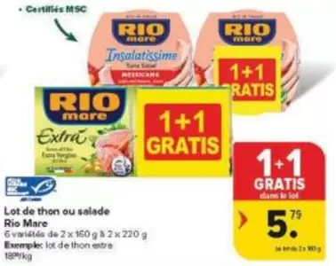 Extra - Lot de thon ou salade