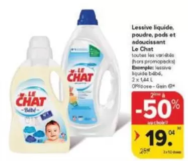 Lessive liquide, poudre, pods et adoucissant