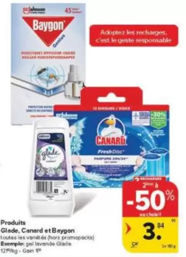 Genius - Produits Glade, Canard et Baygon