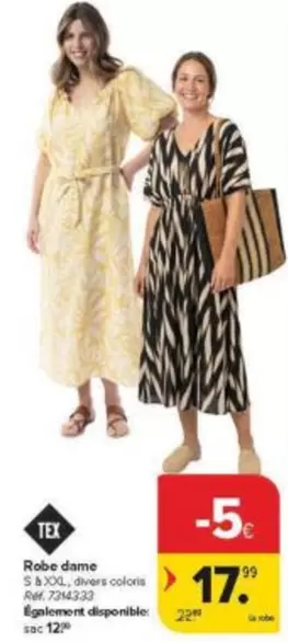 Robe dame S & XXL, divers colors Ref. 7014233