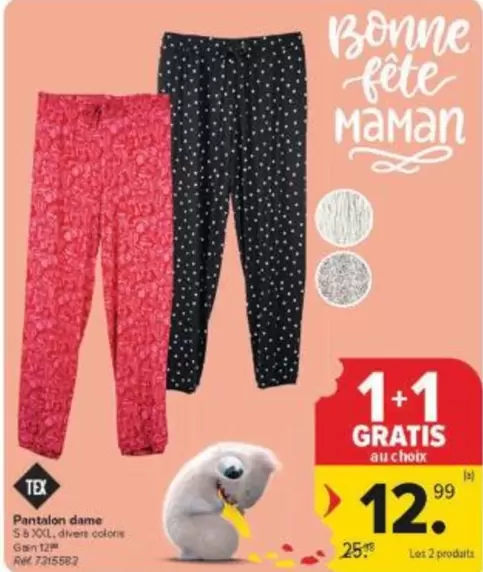 Pantalon dame S à 3XL, diverse colors