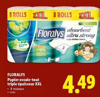 Papier essuie-tout triple épaisseur XXL
