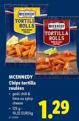 Chili - Chips tortilla roulées