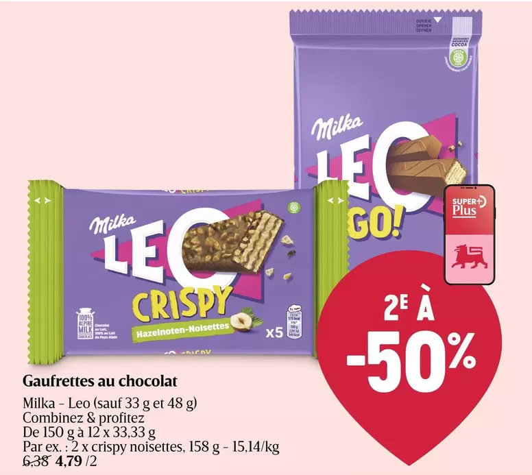 Live - Gaufrettes au chocolat