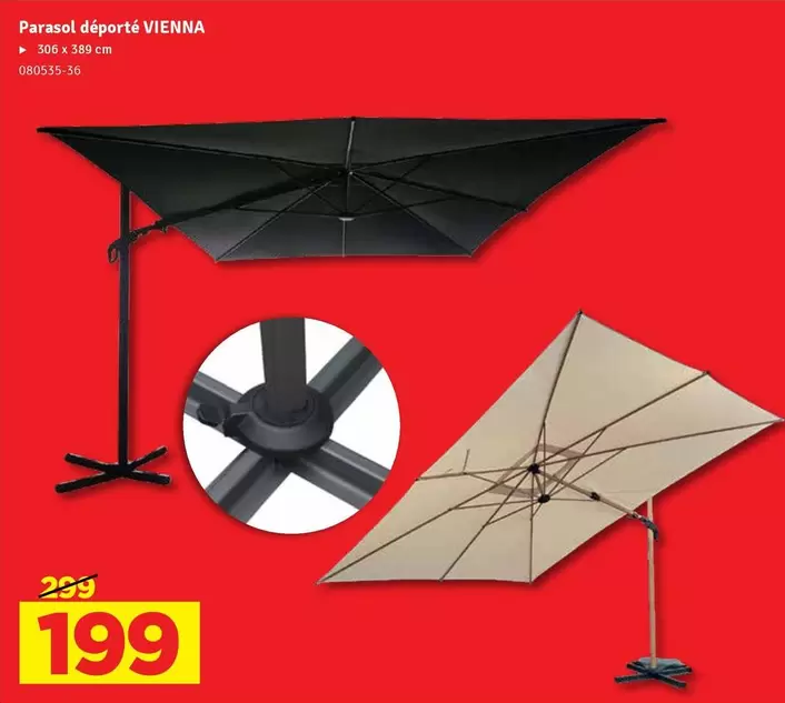 Parasol déporté VIENNA