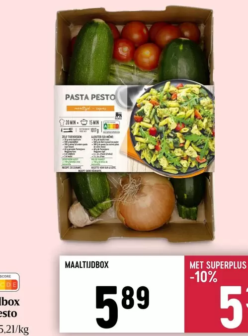 De - MAALTIJD BOX PASTA PESTO