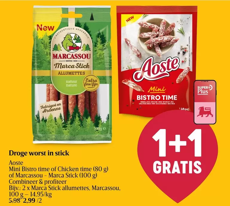 Extra - Droge worst in stick