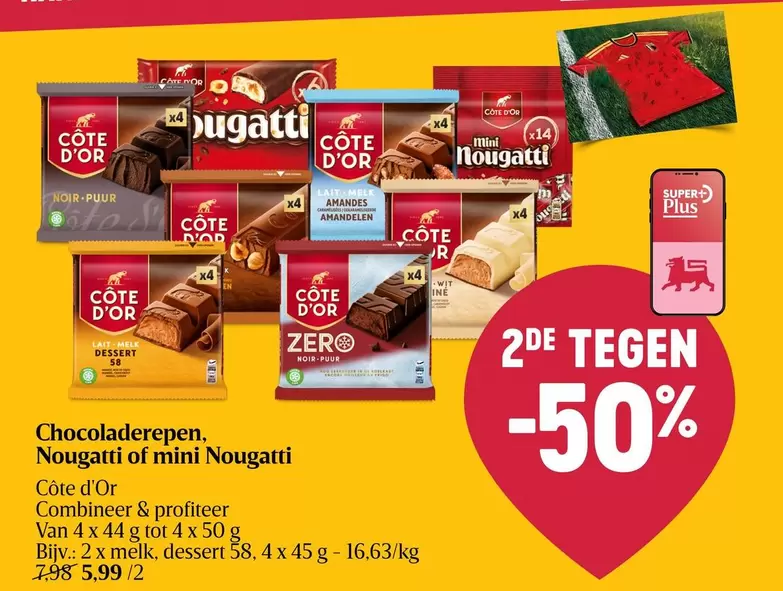 Chocoladerepen, Nougat of mini Nougatti