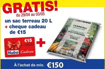 Cadeau - un sac terreau 20 L