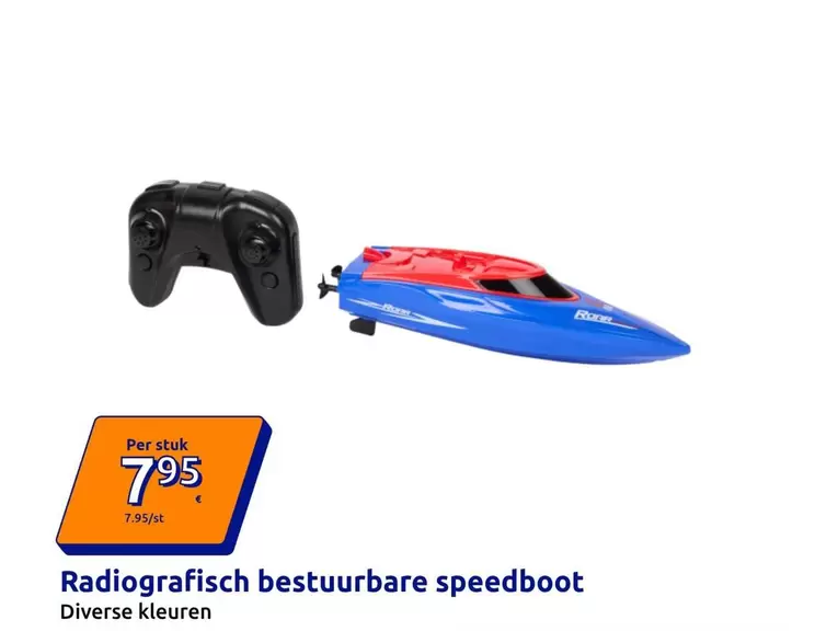 Radiografisch bestuurbare speedboot