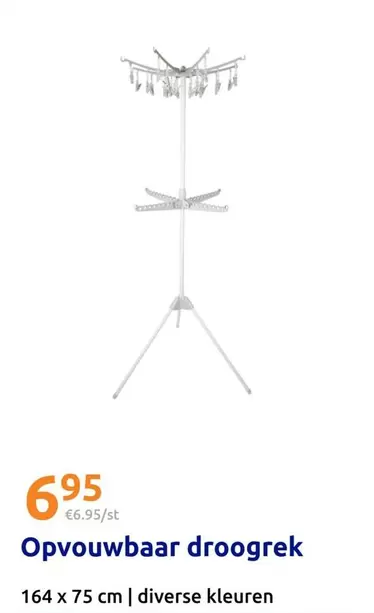 Opvouwbaar droogrek
