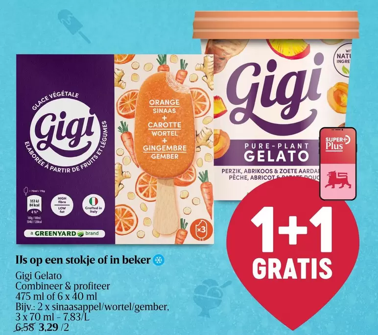 Gigi Gelato Combinneer & profiteer