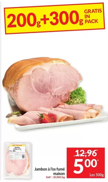 Jambon à l'os fumé maison