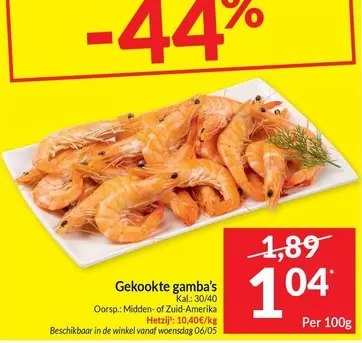 De - Gambas cuites