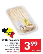Cat - Asperges blanches violettes