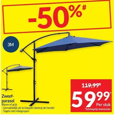 Parasol deporté