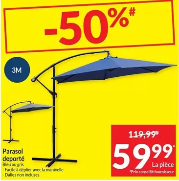 Parasol deporté