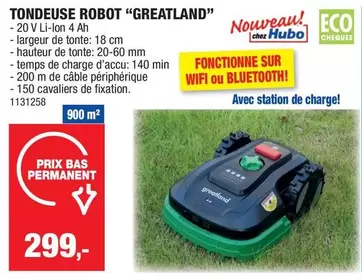 De - TONDEUSE ROBOT "GREATLAND"