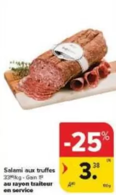 Salami aux truffes