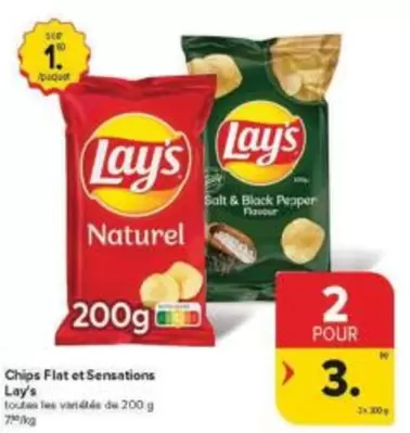 Black - Chips Flat et Sensations
