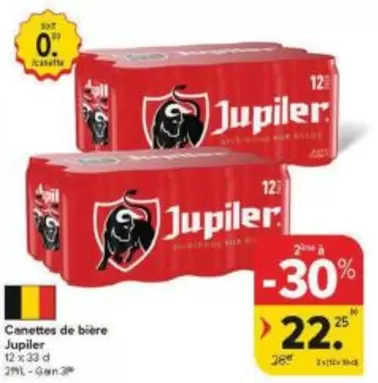 Jupiler - Canettes de bie
