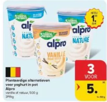 Plantaardige alternatieven voor yoghurt in pot