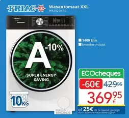 De - Wasautomaat XXL WA1020A-10