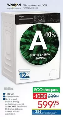 Whirlpool - Wasautomaat XXL WPM 27W ADS B2