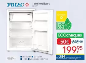 De - Tafelkoelkast KK1711