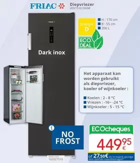De - Diepvriezer VDV7510 DXXB
