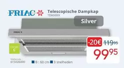 Telescopische Dampkap TD6000IX