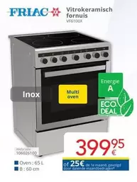 De - Vitrokeramisch fornuis VF6100X