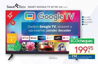 De - SMART GOOGLE TV 32"/81 cm