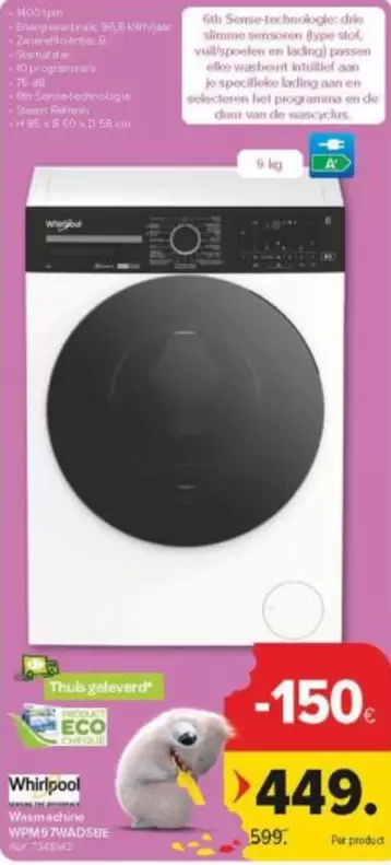 Whirlpool -  Washing Machine