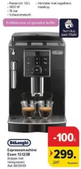 Delonghi - Espressomachine Ecam 12.123B