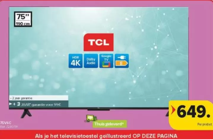 75" 4K UHD Smart TV