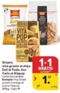 Pop - Grissini, mini-grissini et chips