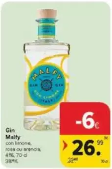 Gin con limone, rosa ou arancia