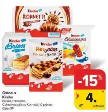 Gâteaux Brioss, Pan di cioc, Colazione più ou Kornetti