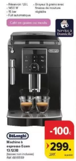 Delonghi - Machine à espresso Ecam 12.123B