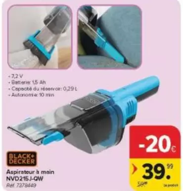 Black - Aspirateur à main NVD215J-QW