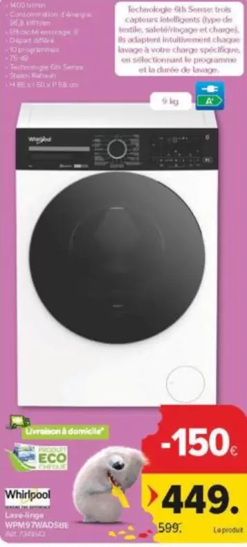 Whirlpool - Lave-linge
