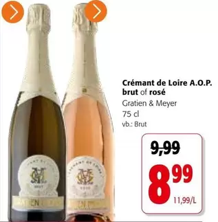 De - Crémant de Loire A.O.P. brut of rosé