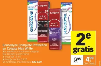 White - Sensodyne Complete Protection en Colgate Max