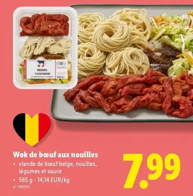 De - Wok de bœuf aux nouilles