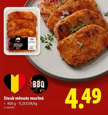 Bbq - Steak minute mariné