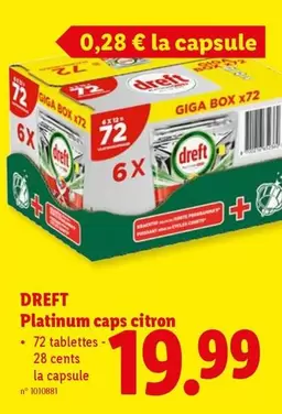 Box - Platinum caps citron
